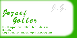 jozsef goller business card